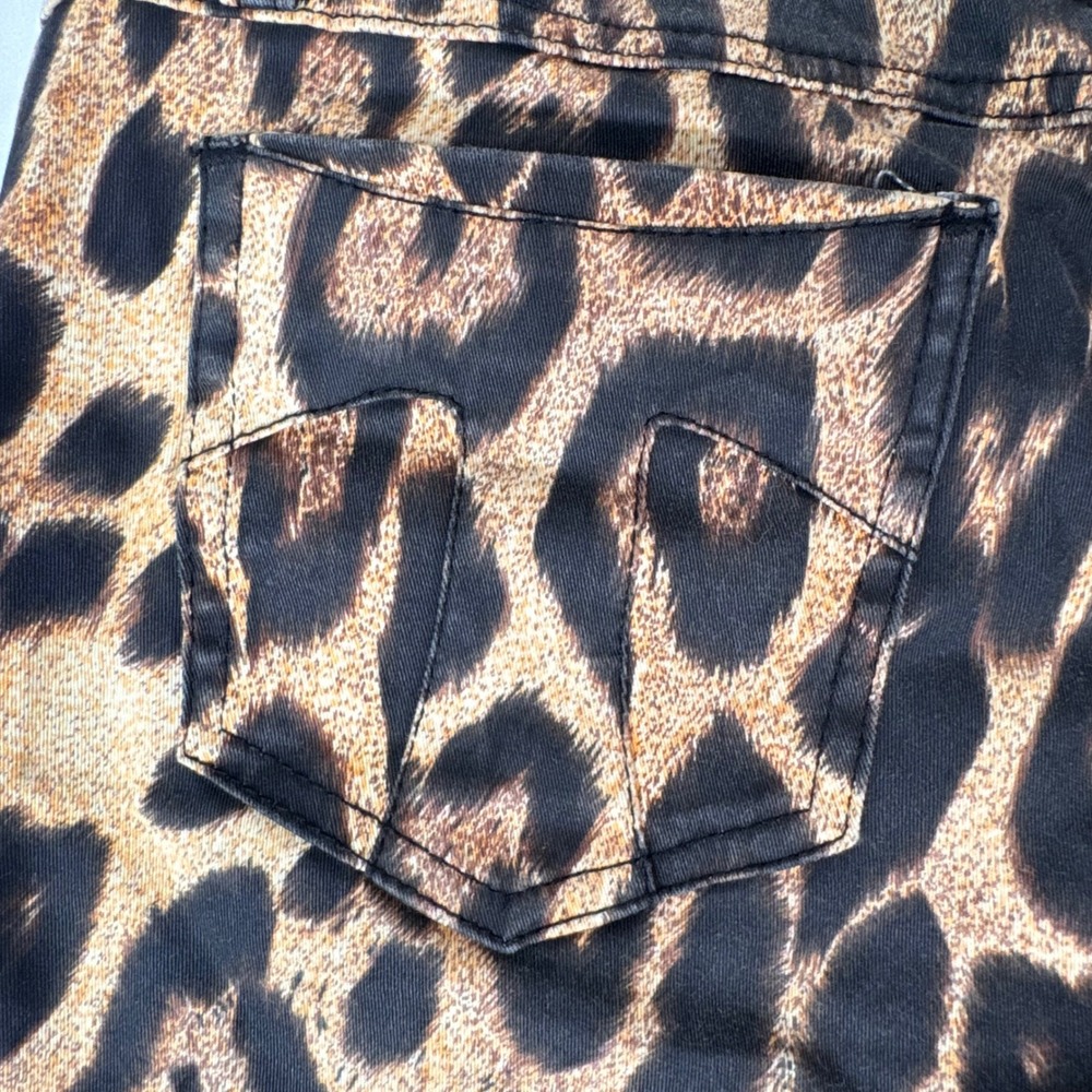 Tripp NYC Y2K Leopard‎ Print Skinny Jeans Size 3 - Picture 5 of 7